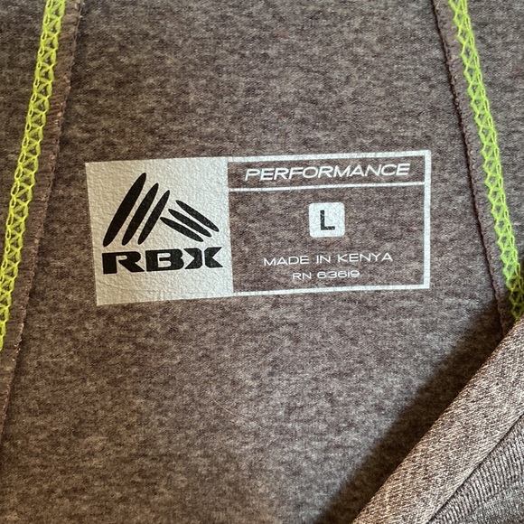 RBX Performance Long Sleeve Layering Shirt -‎ Large - Gray and Neon - EUC - Picture 4 of 7